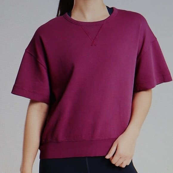 Athleta Modern Sundown Sweatshirt Tee Size M - Picture 1 of 5